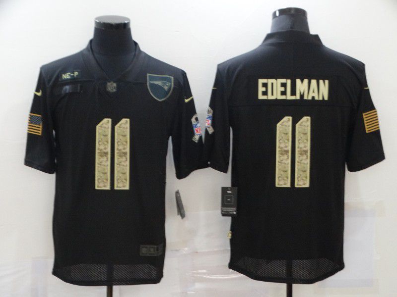 Men New England Patriots #11 Edelman Black camo Nike Limited NFL Jersey->new england patriots->NFL Jersey